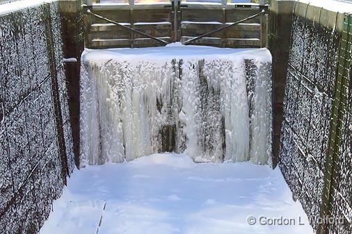 Canal Lock Icefall_05122-4.jpg - Photographed along the Rideau Canal Waterway at Smiths Falls, Ontario, Canada.